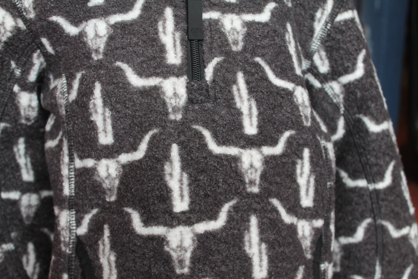 Boys Printed Berber 1/4 Zip Jacket
