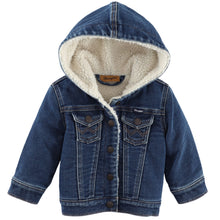 Load image into Gallery viewer, Infant/ Toddler Denim Sherpa-Lined Jacket

