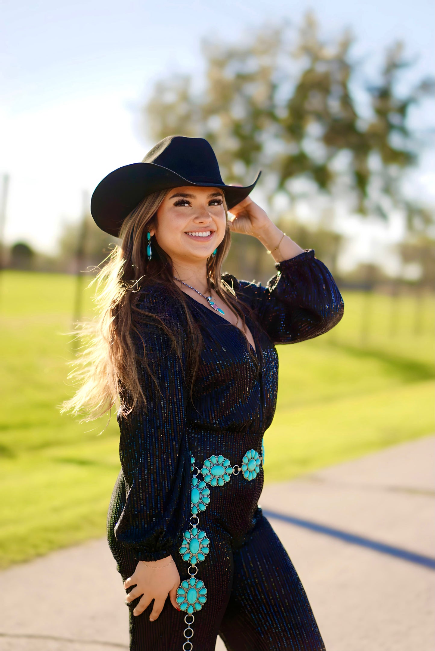 Black Sequin Jumpsuit