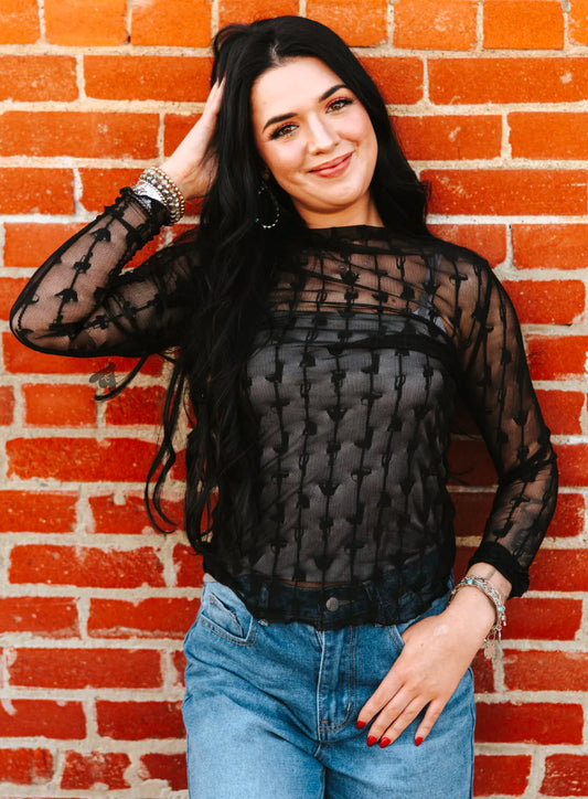 Lariat Lace L/S Midnight