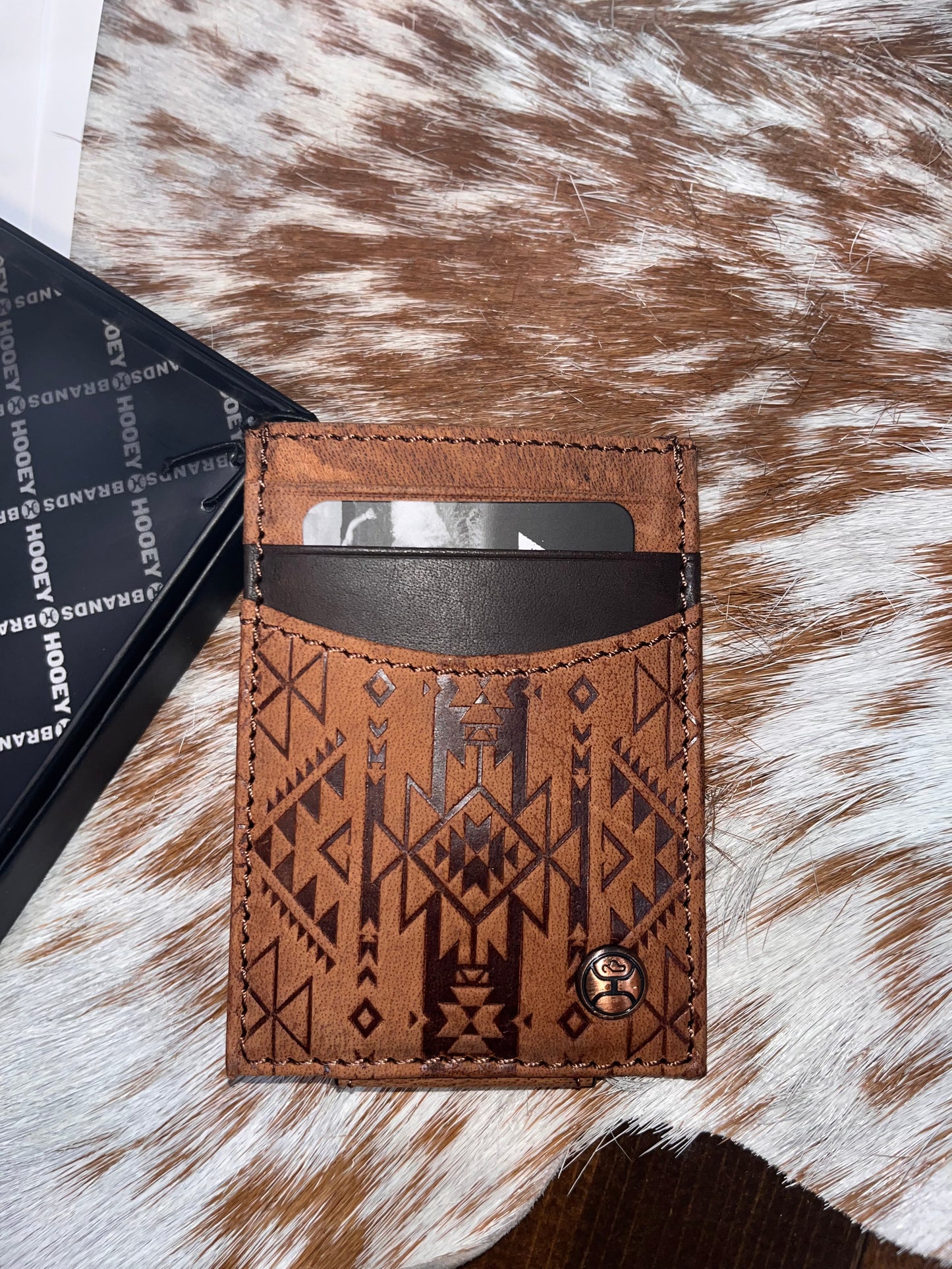 Monterey Brown Embossed Money Clip Wallet HMC021-TNBR✅