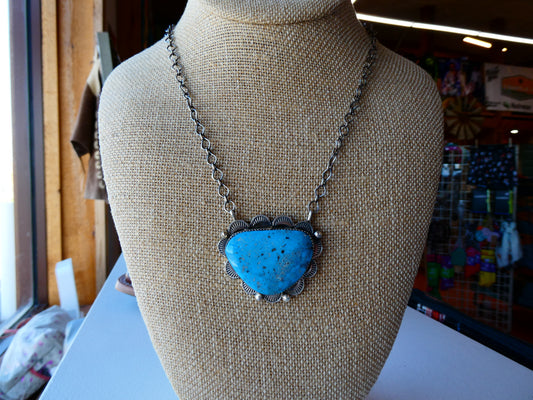 Native Stamped Tia Long statement Piece Kingman