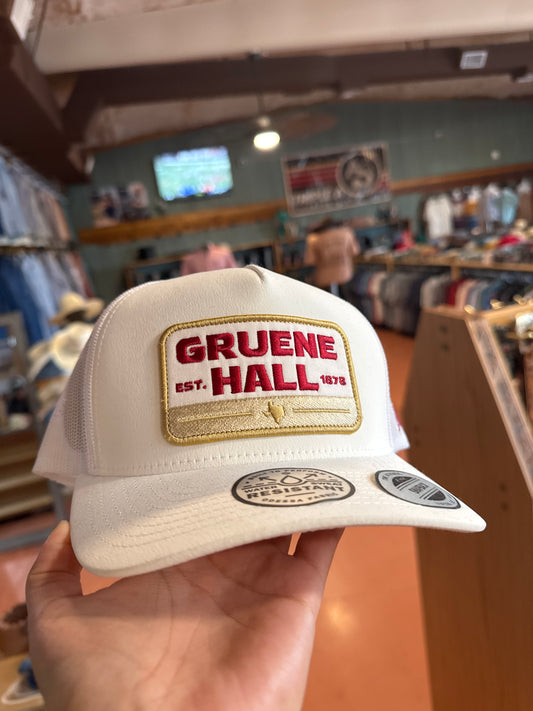 Gruene Hall White & Red 🧢