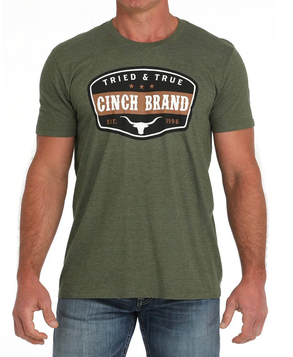 Cinch Tried & True Tee- Olive