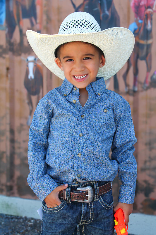 Wrangler Boys Paisley long sleeve
