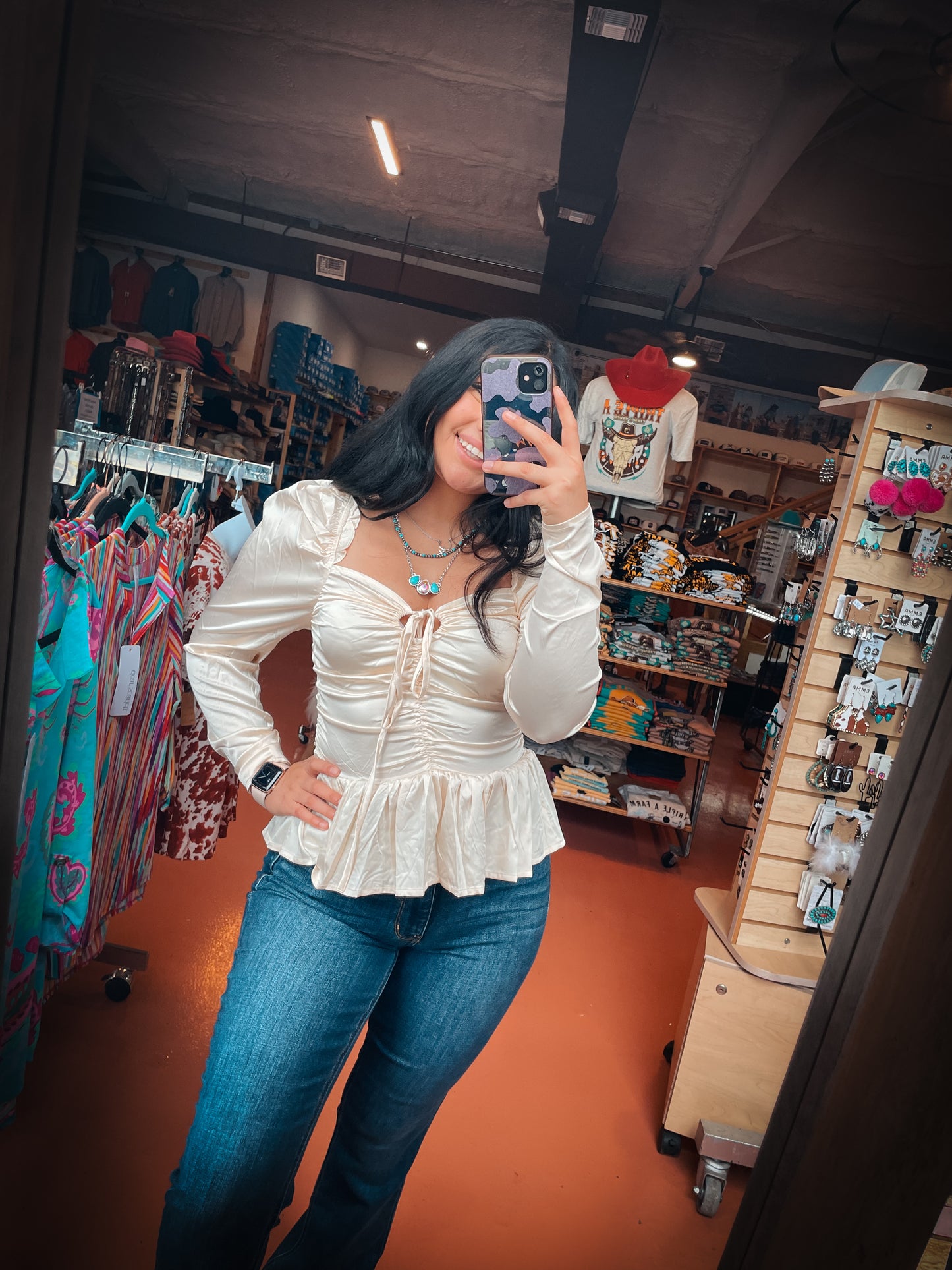 Savanna Jane Savy Silk Top - Champagne