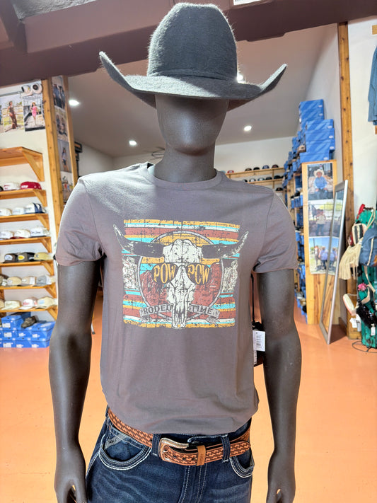 Rock & Roll Grey Pow Pow Tee 👕