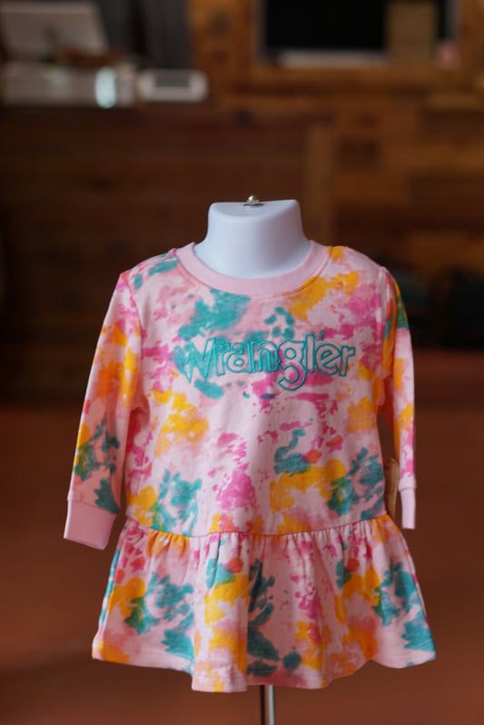 Wrangler West Infant/Toddler Tie-dye Dress
