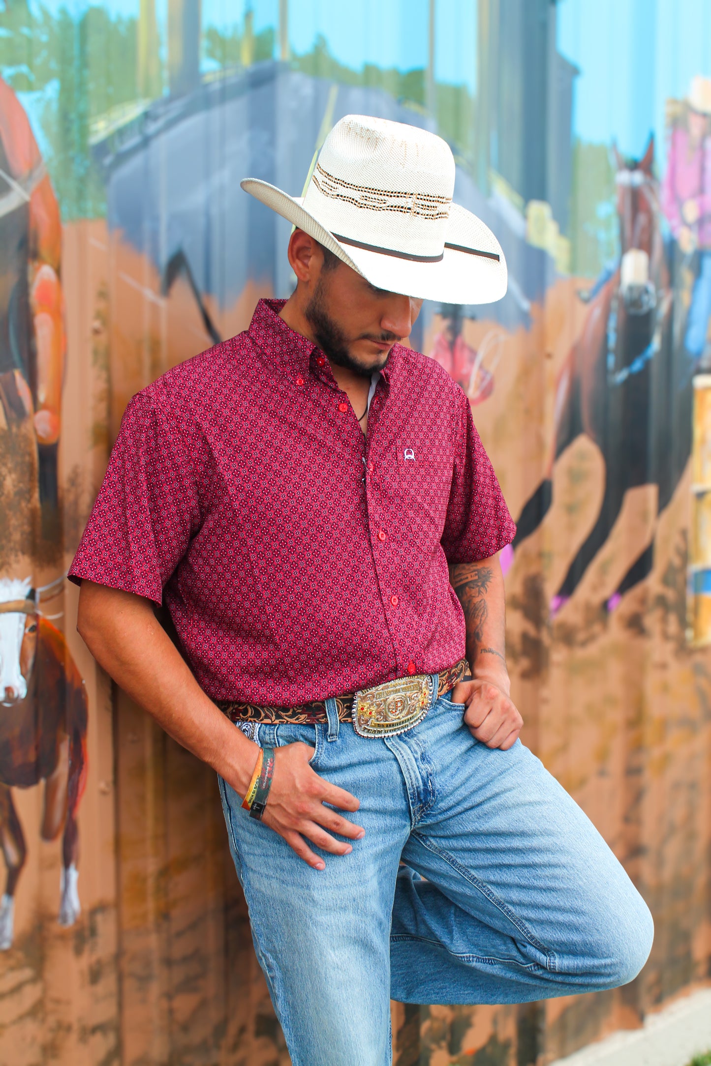 Cinch Arena Flex S/S- Red