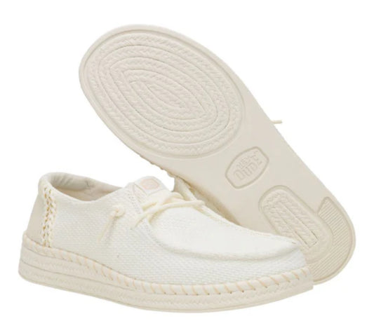 Wendy Espadrille Woven- White