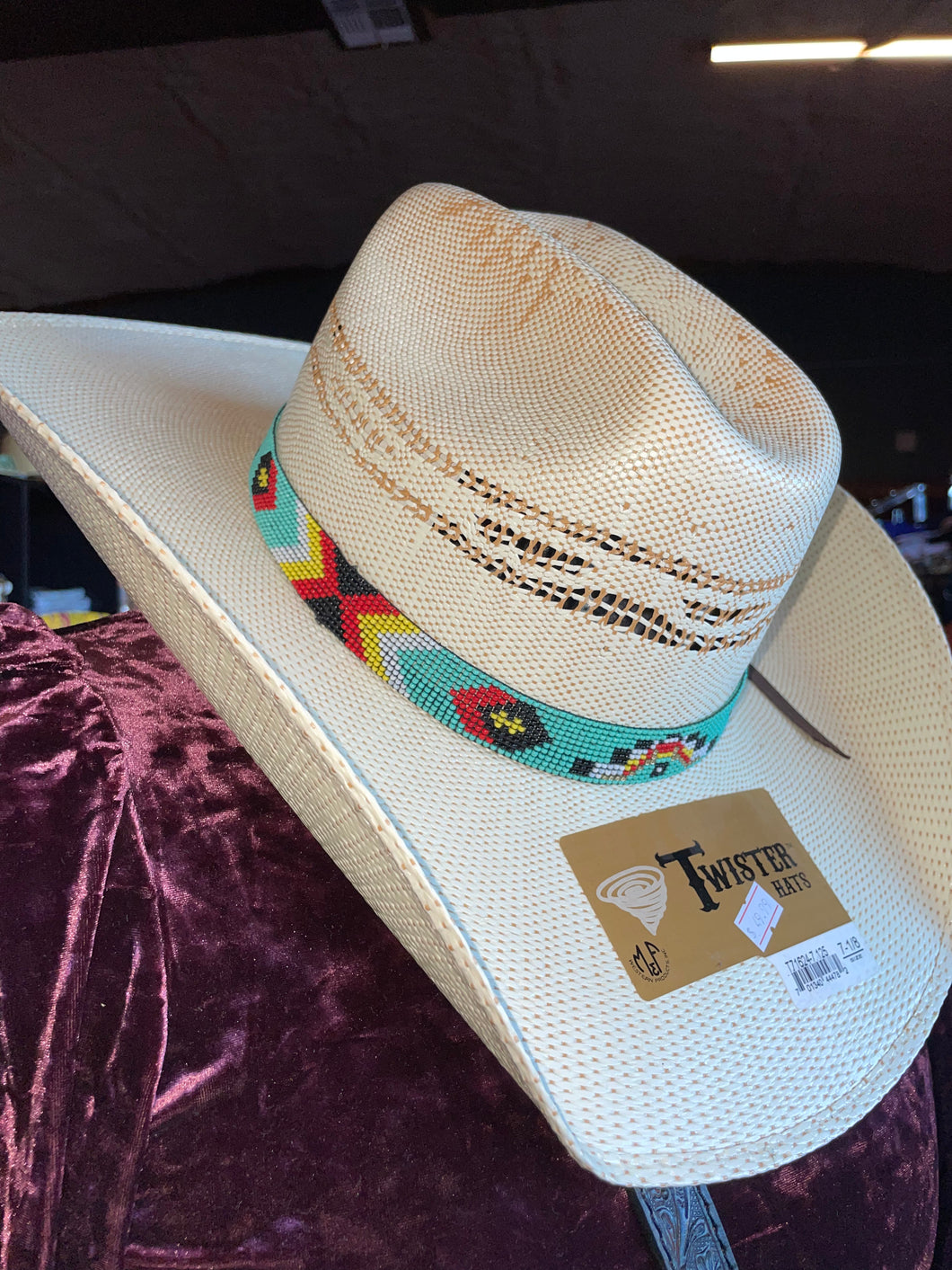 Twister Arrow Beaded Multi Hat Band