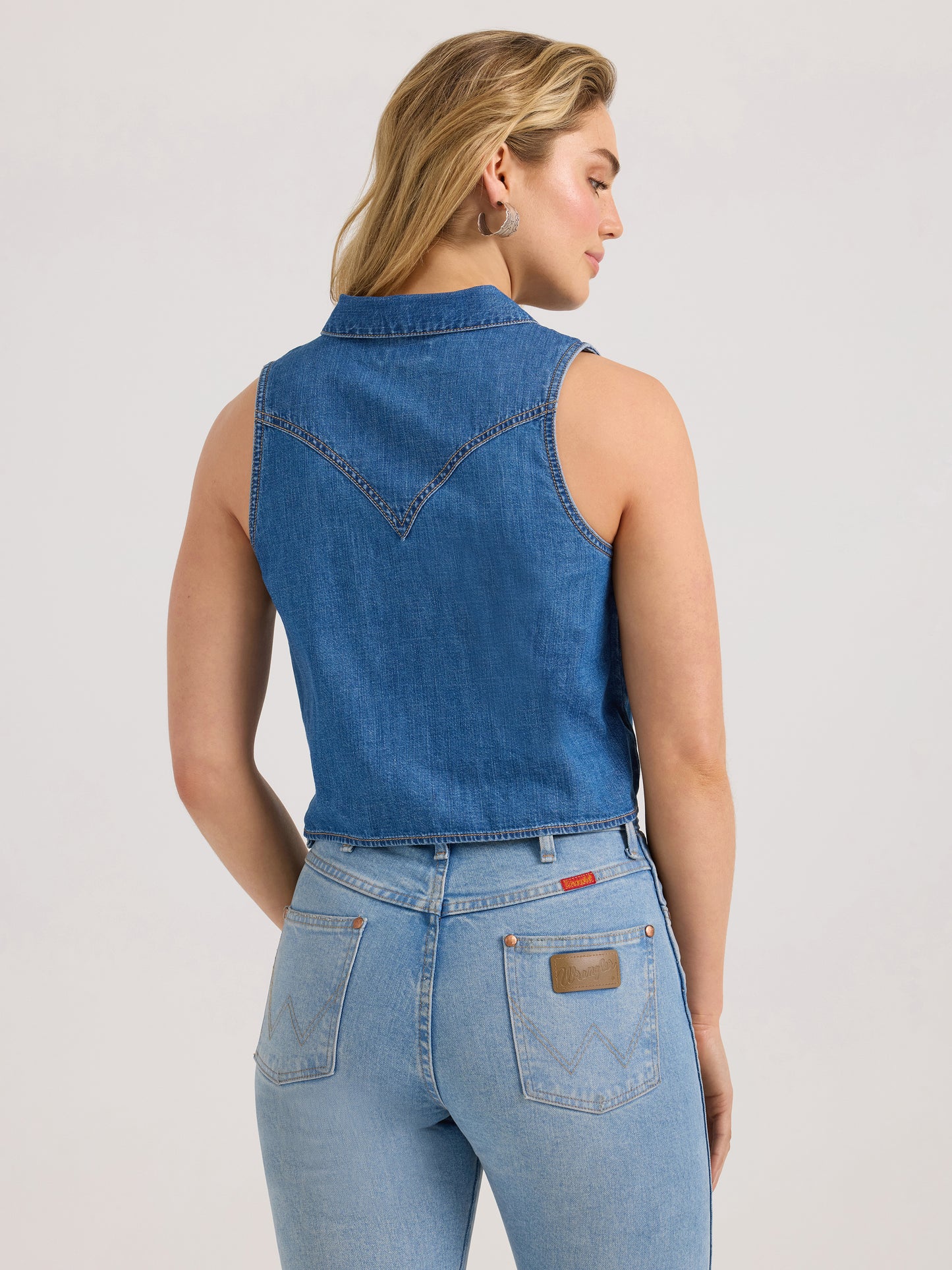 Wrangler Women’s Denim Button Top