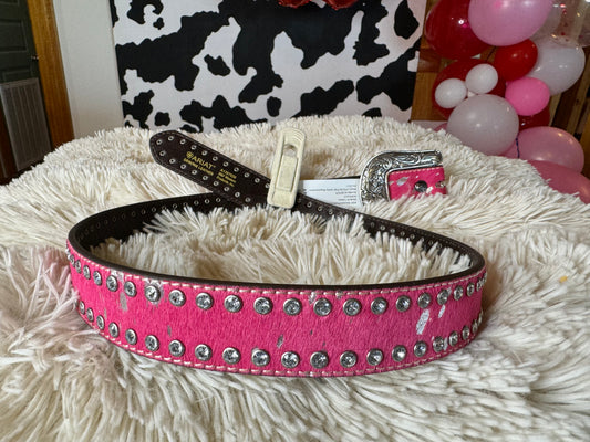 Ariat Girl's Pink Acid Wash Belt