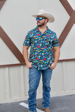 Load image into Gallery viewer, CINCH Navy Camp County Fair Short Sleeve Button-Down Men&#39;s Shirt

