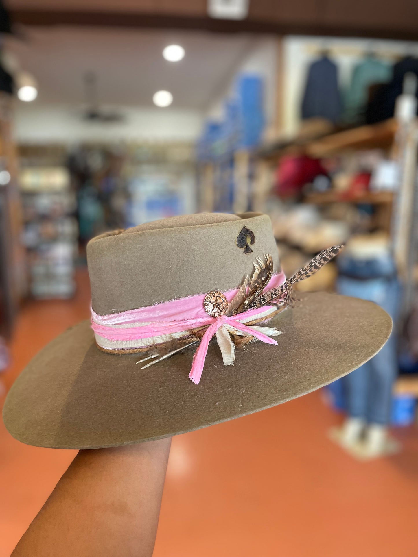 🤠Ace of Spades Felt Hat