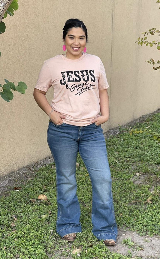 Jesus & George Strait Tee