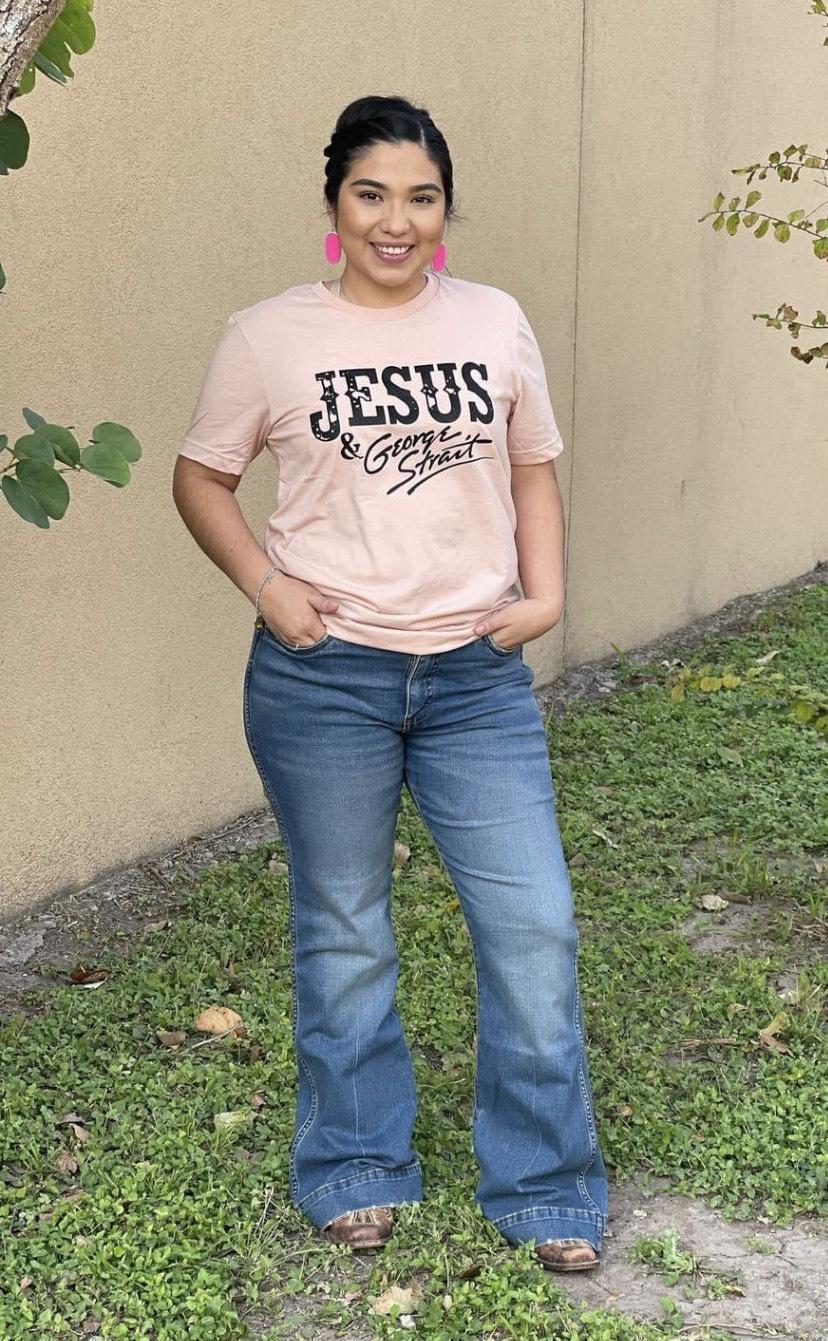 Jesus & George Strait Tee