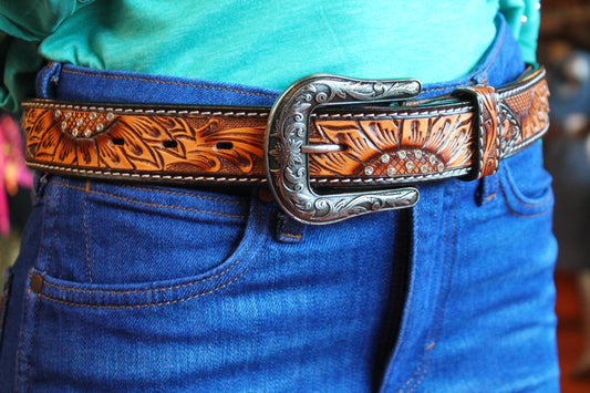 Women’s Sunflower/Hide Belt