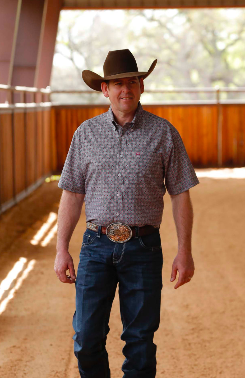 Cinch Arena Flex Geo S/S- White