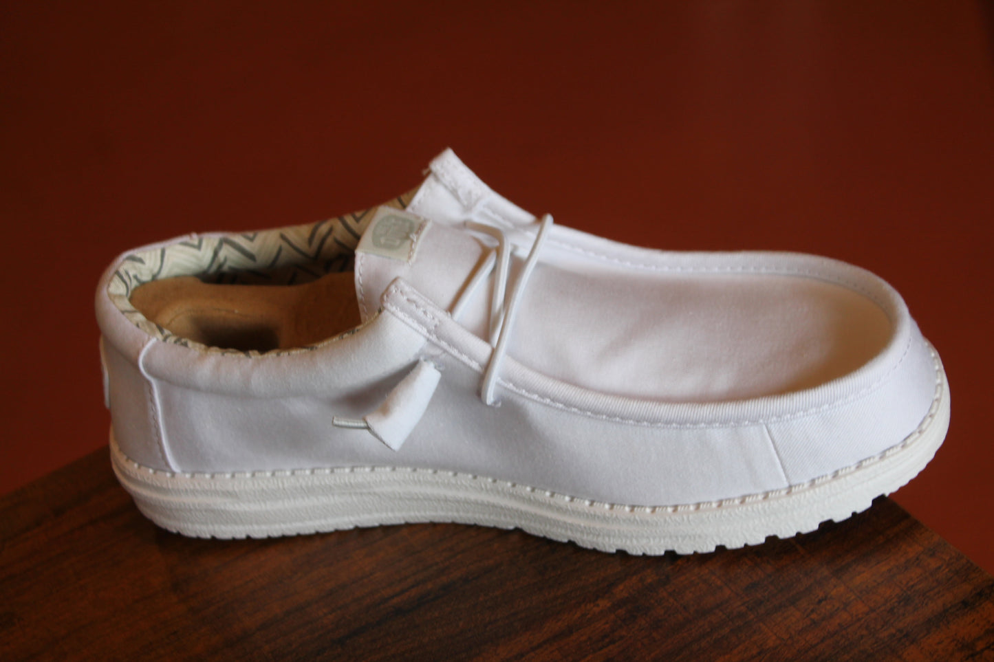 Men's Wally Stretch Canvas Shoes - White/White