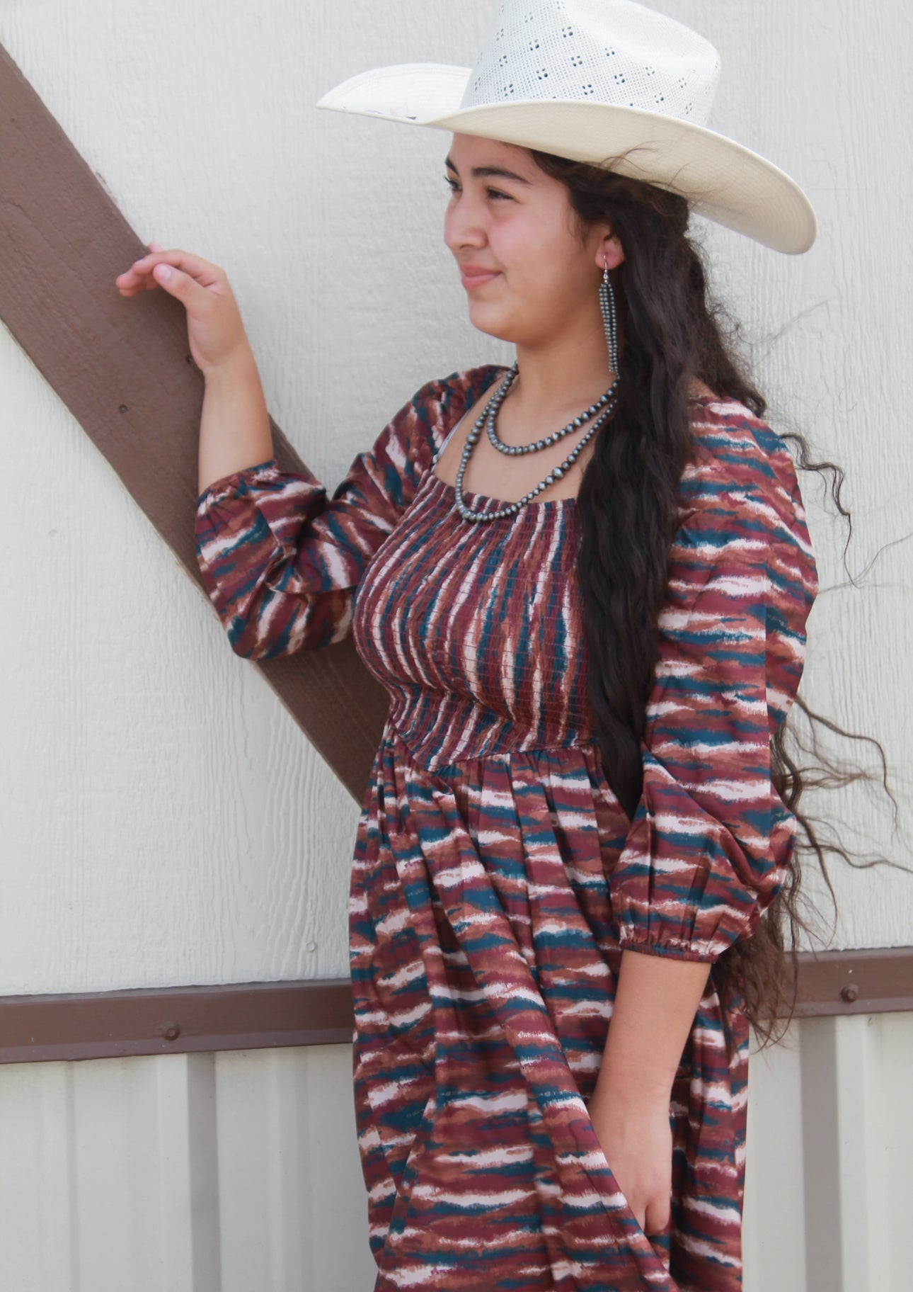 Maroon Nights Midi Dress