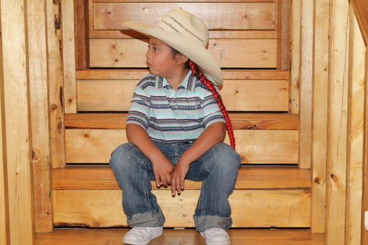 YOUTH "THE WEEKENDER" BROWN/SERAPE POLO