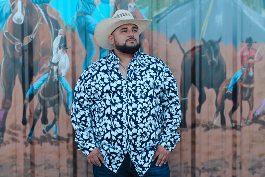 Cinch Twill Navy Floral