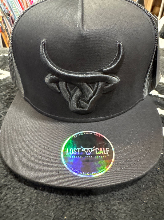 Lost Calf all black🧢