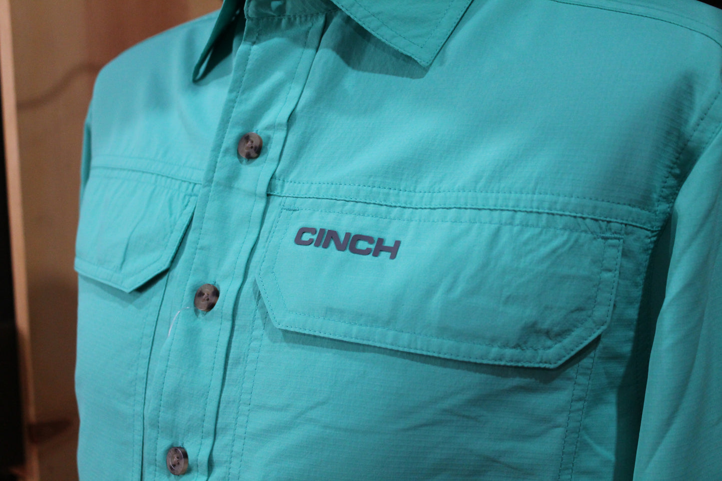 Men’s Cinch Turquoise ArenaFlex LS