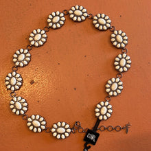 Load image into Gallery viewer, Angel Ranch Creme Flower Concho Belt
