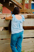 Load image into Gallery viewer, Blue Butterfly Top
