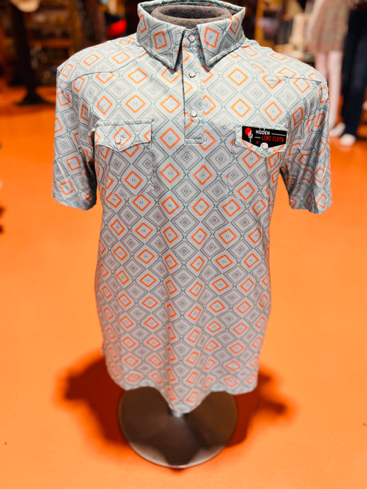 Red Dirt Blue Tribal Polo SS ☑️