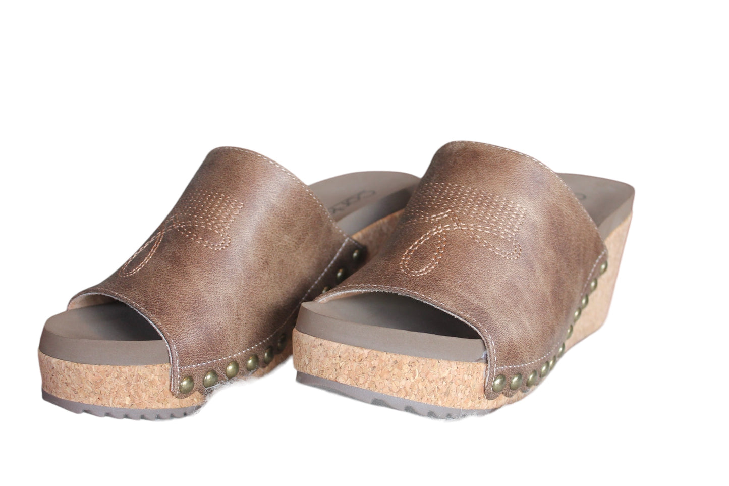 Saddle Up Tan Wedges