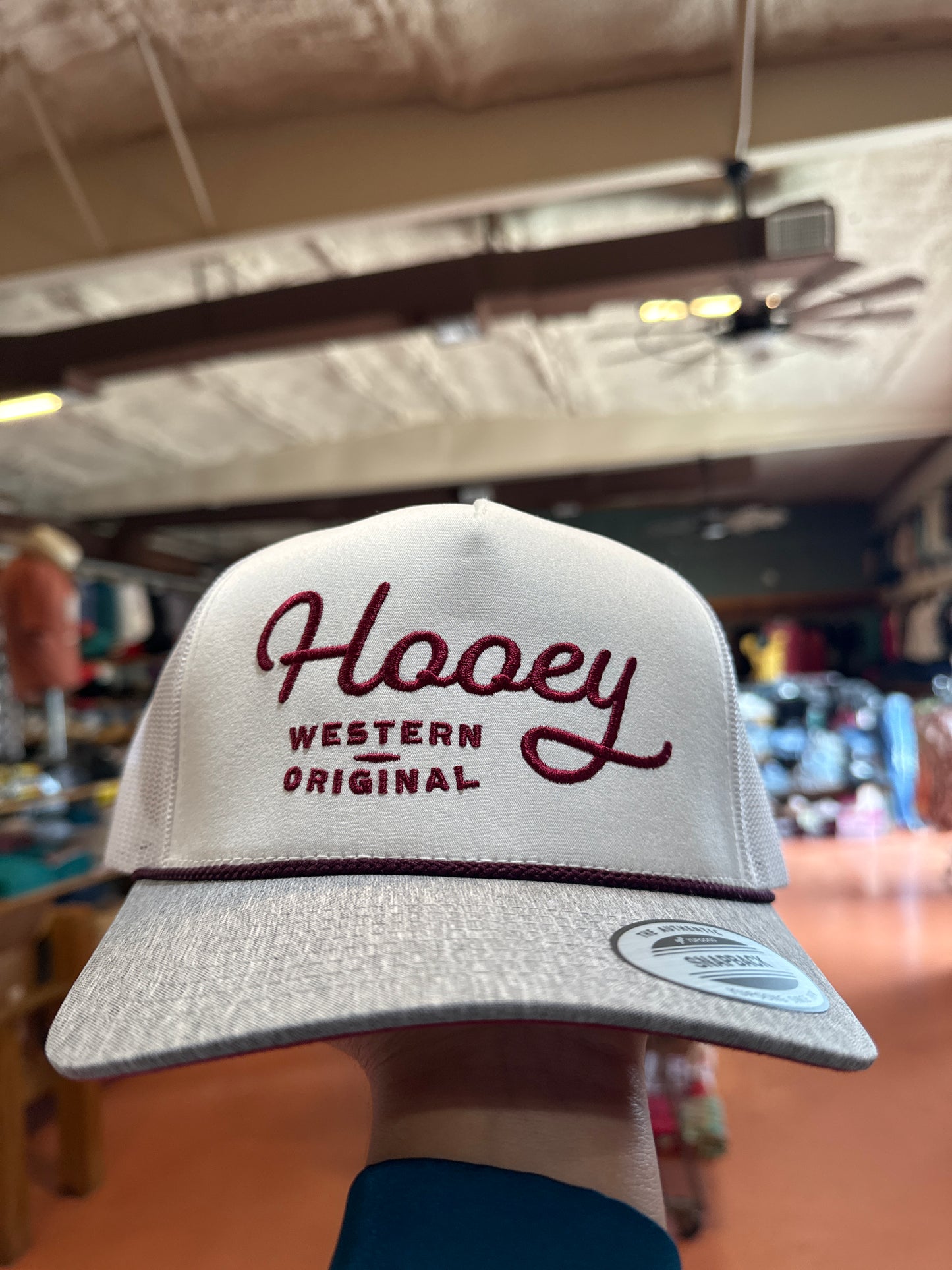 Hooey OG white/grey/maroon Cap 🧢