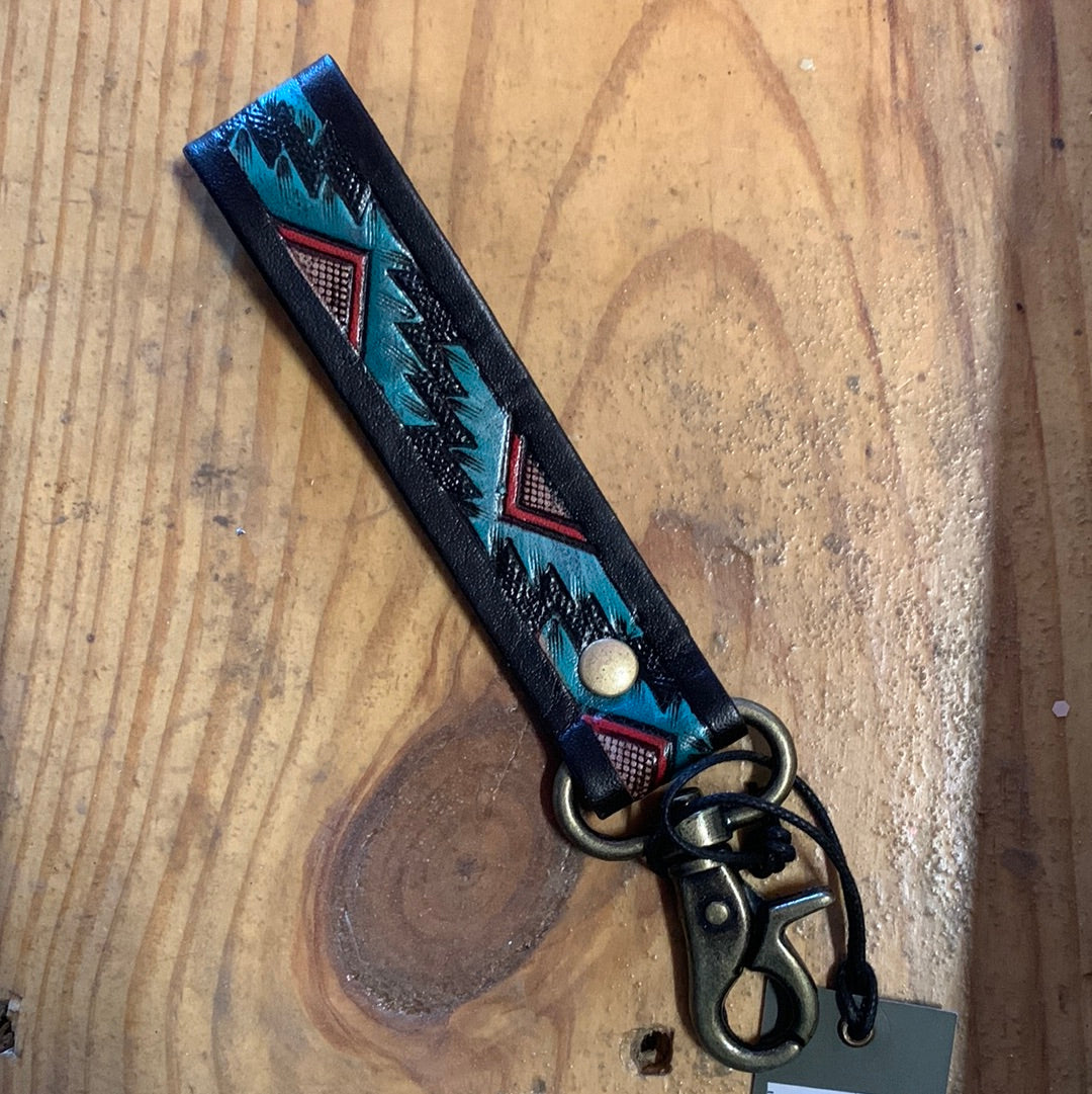 Nesa Verde Tooled Key Fob