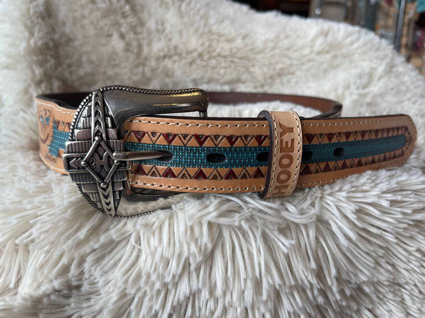 Hooey 'War Paint' Leather Belt