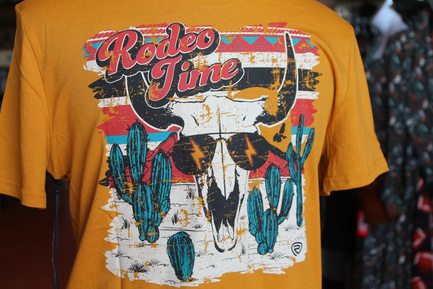Dale Graphic Skull Tee-Gold
