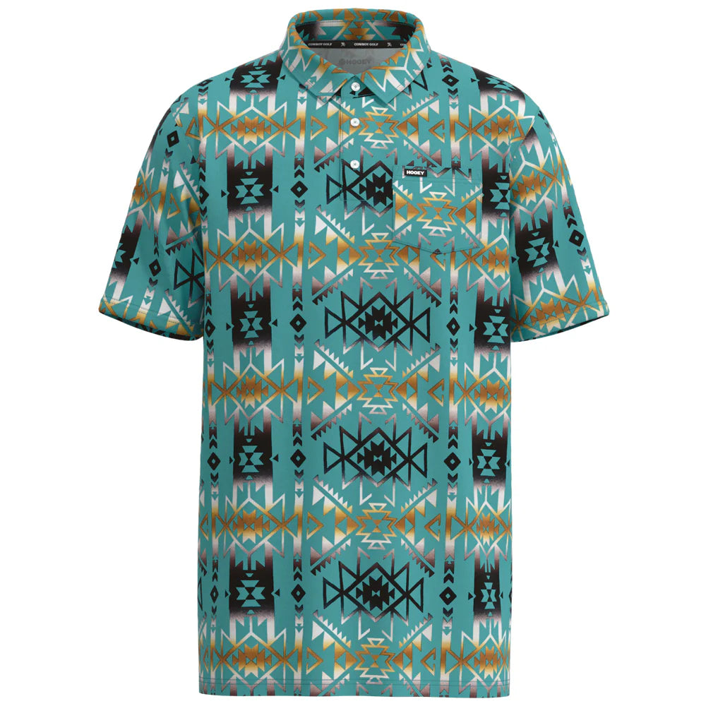 "HOT SHOT" TURQUOISE W/AZTEC POLO