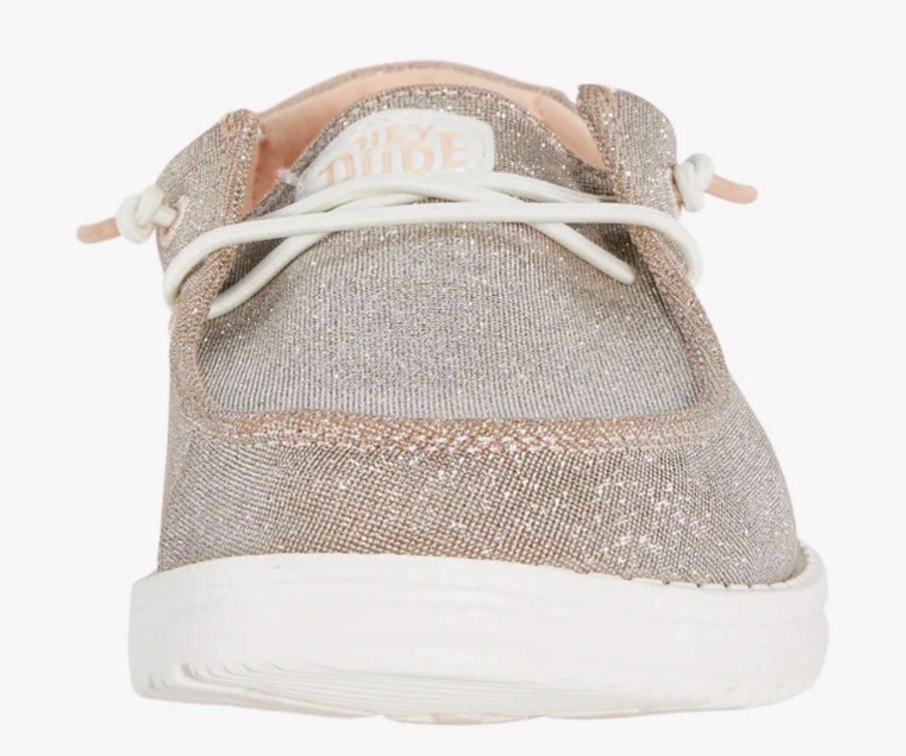 Wendy Metallic Sparkle Rose Gold