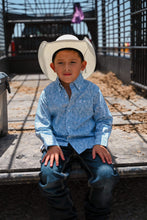 Load image into Gallery viewer, Wrangler Boys Paisley Blue LS
