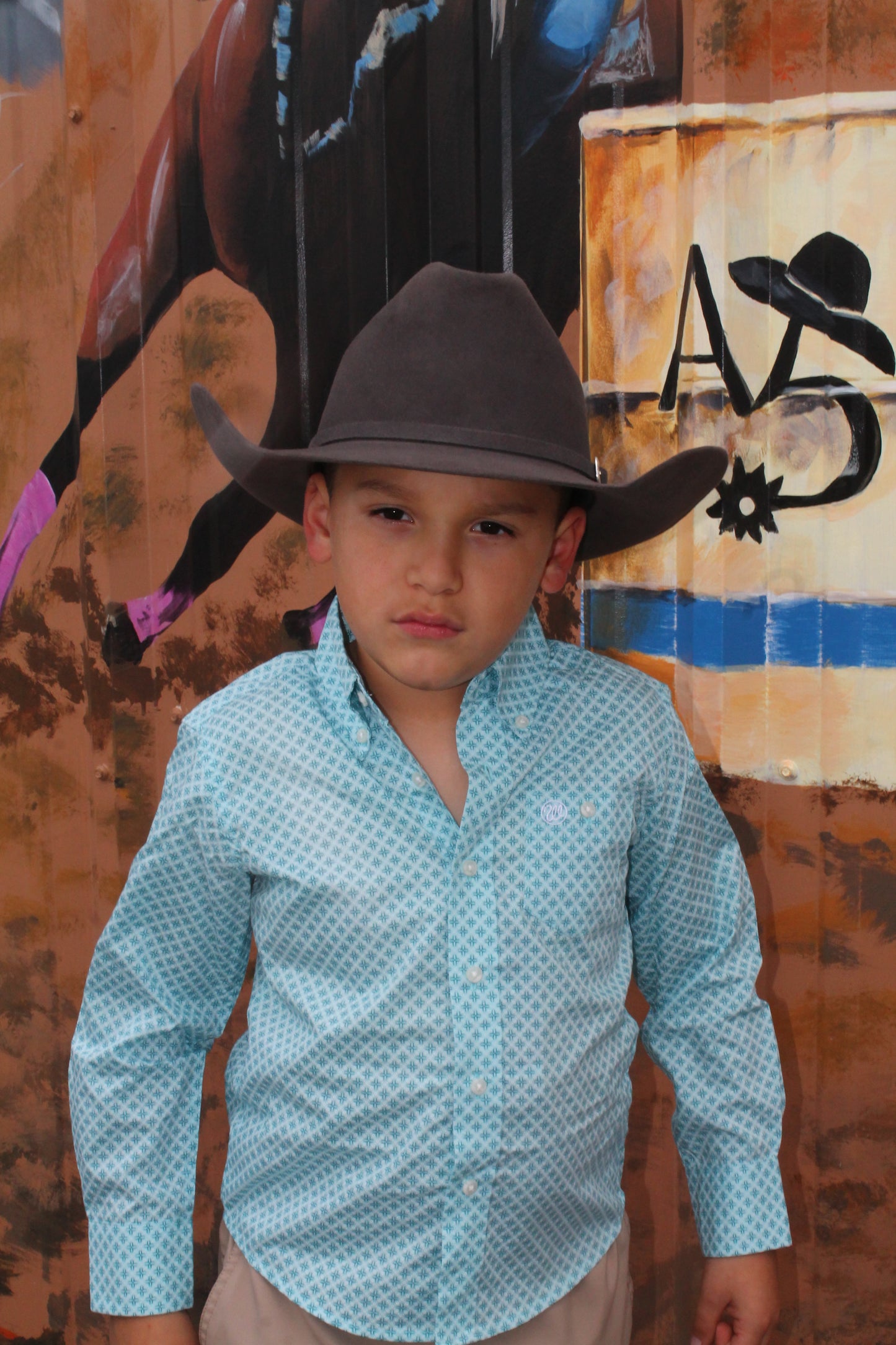 Wrangler Classic Boys Baby Blue LS