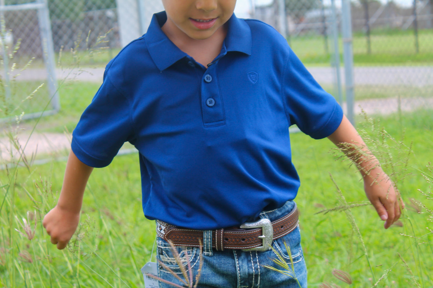 Ariat Tek Blue Depths Polo- Youth