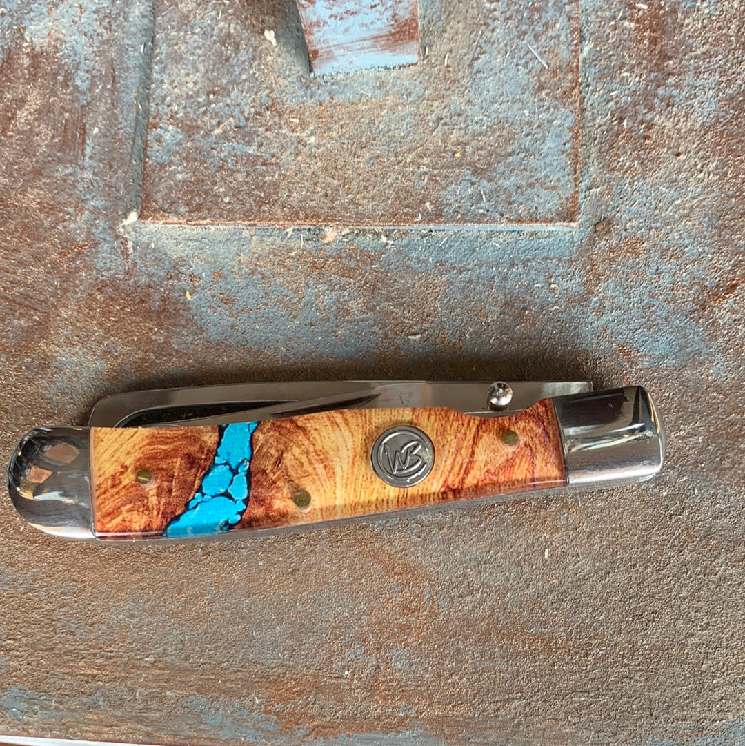 Whiskey Bent Turquoise River Hoof-Pick Knife