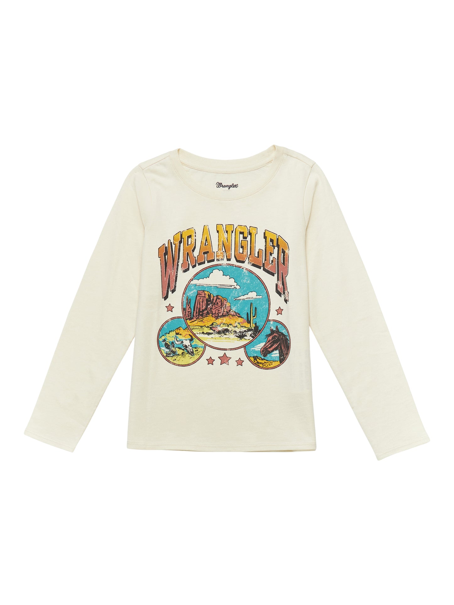 Wrangler West Girl's L/s Vintage Desert Tee