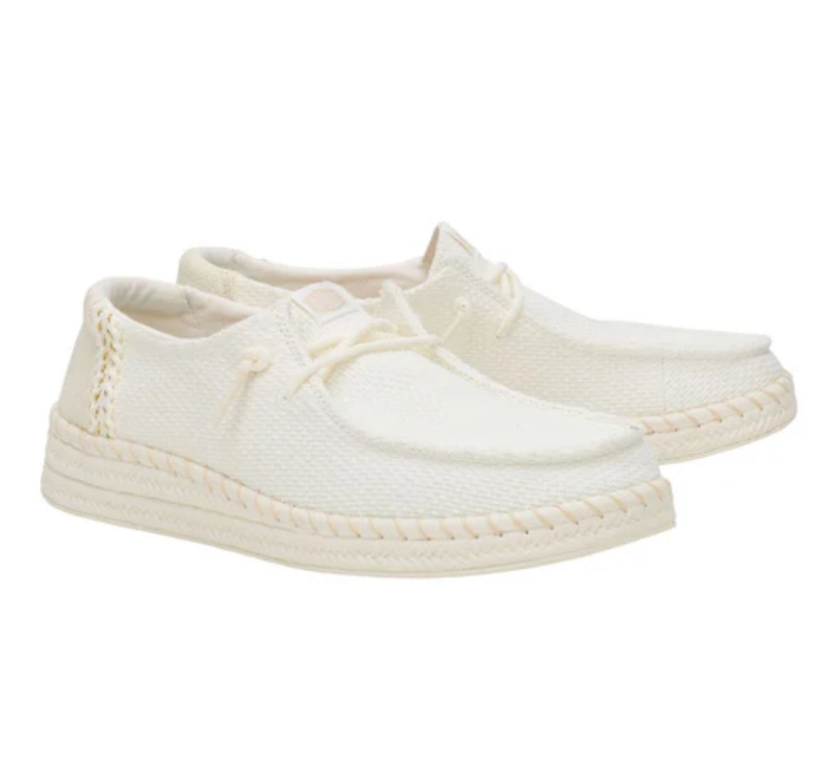 Wendy Espadrille Woven- White