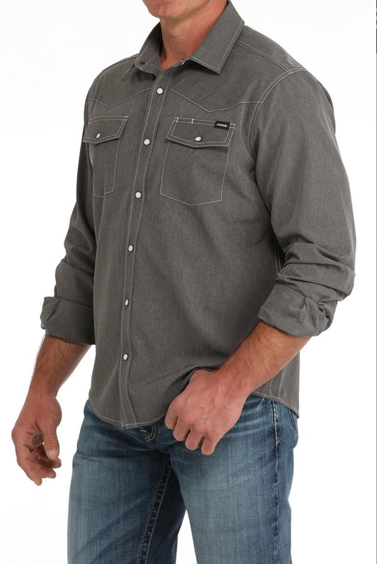Men’s Cinch Charcoal Long Sleeve 👕