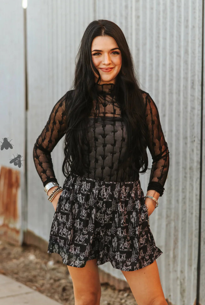 Lariat Lace L/S Midnight