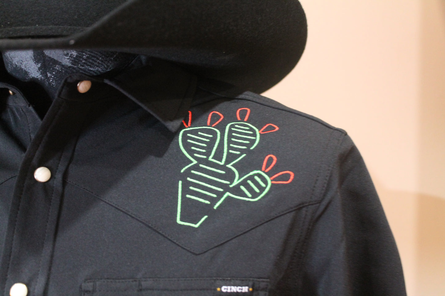 Men’s Cinch Black Camp SS