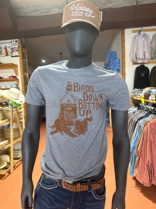 Birds Down Bottoms Up Tee- TWODOVE⚡️