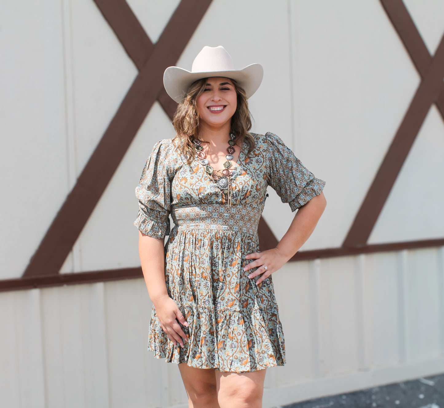 Rock&Roll Women's Mixed Print Mini Dress